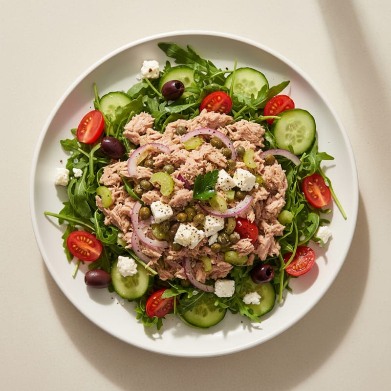 Mediterranean Tuna Salad with Capers