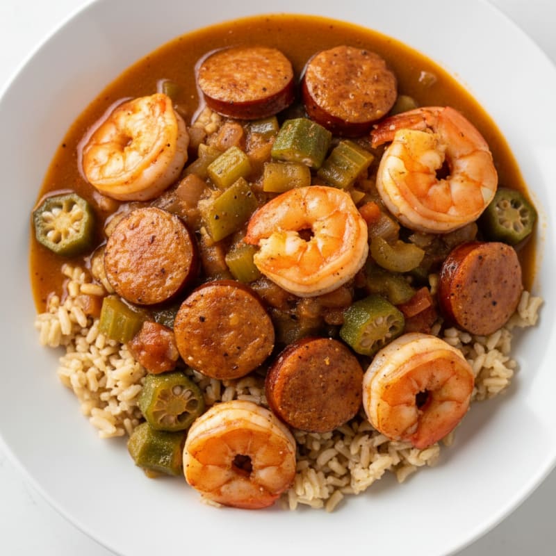 Creole Shrimp and Sausage Gumbo