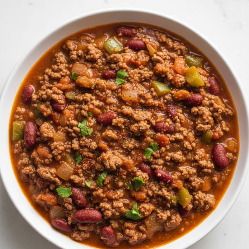 Hearty Slow Cooker Beef Chili
