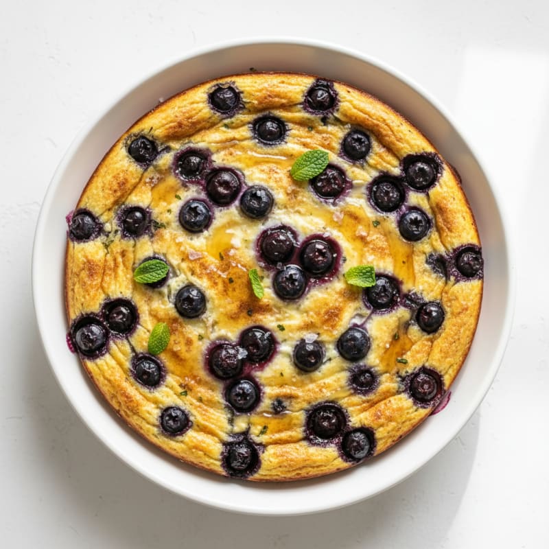 Baked Blueberry Cinnamon Yogurt for Two