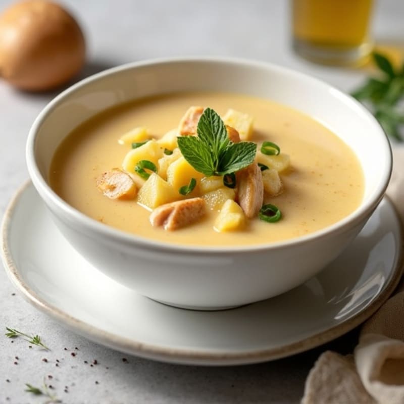 Healthy Creamy Loaded Baked Potato Soup