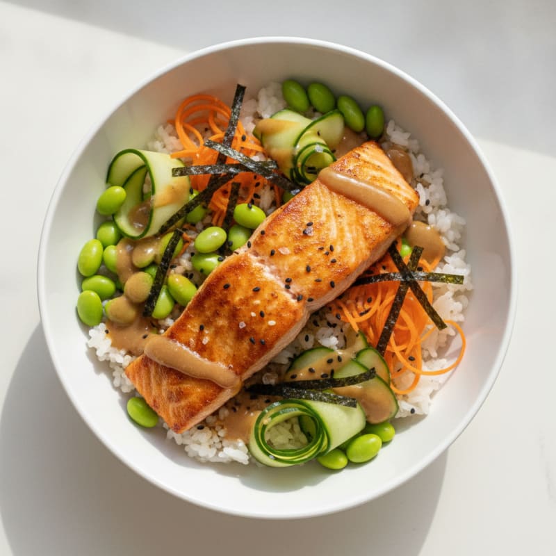 Salmon Sushi Rice Bowl