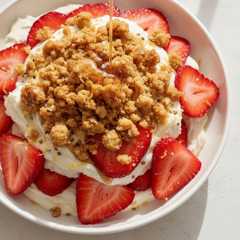 Strawberry Cheesecake Yogurt Parfait