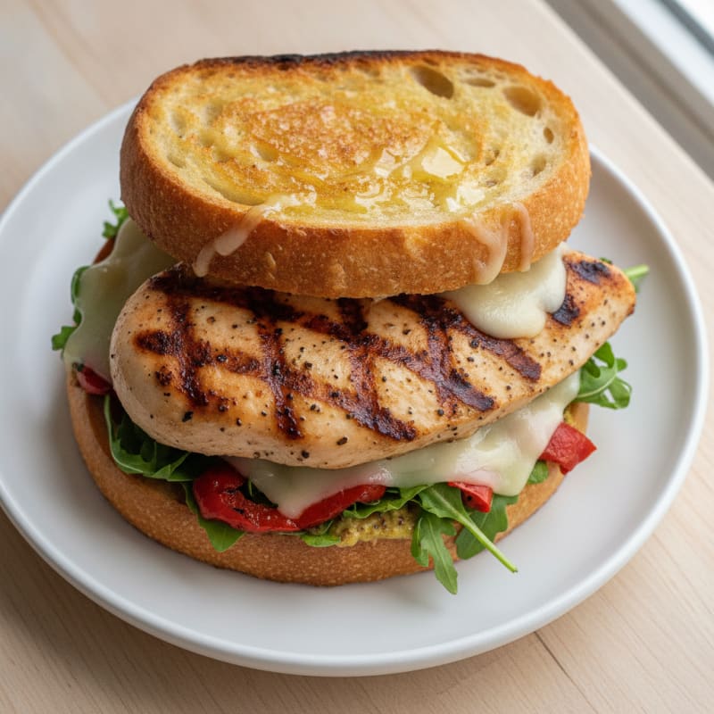 Grilled Chicken and Provolone Sandwich