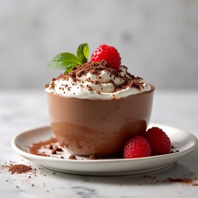 Chocolate Protein Mousse with Egg Whites