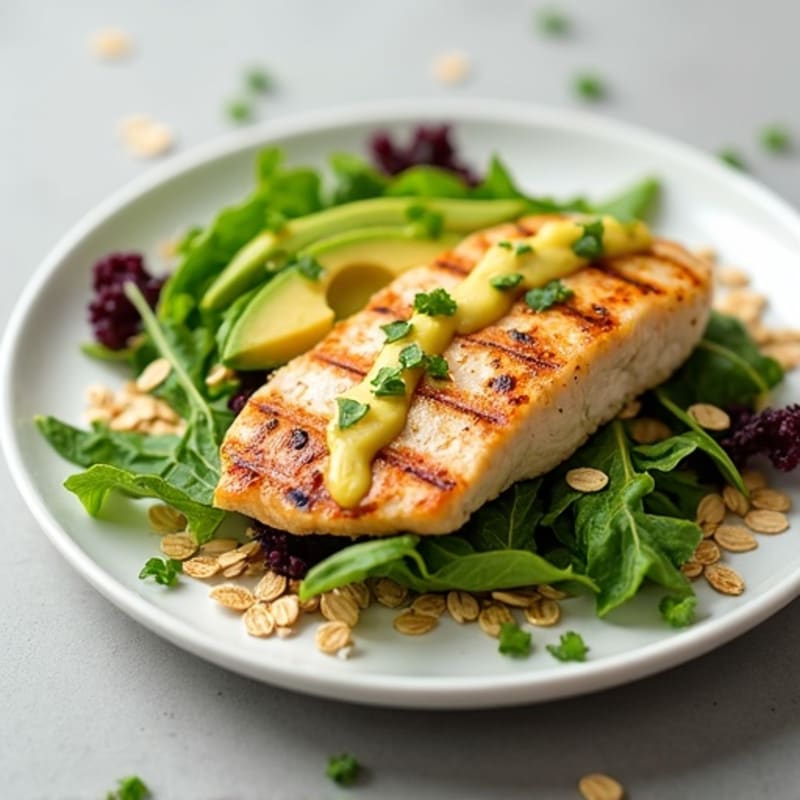 Grilled Chicken Breast with Avocado Salad