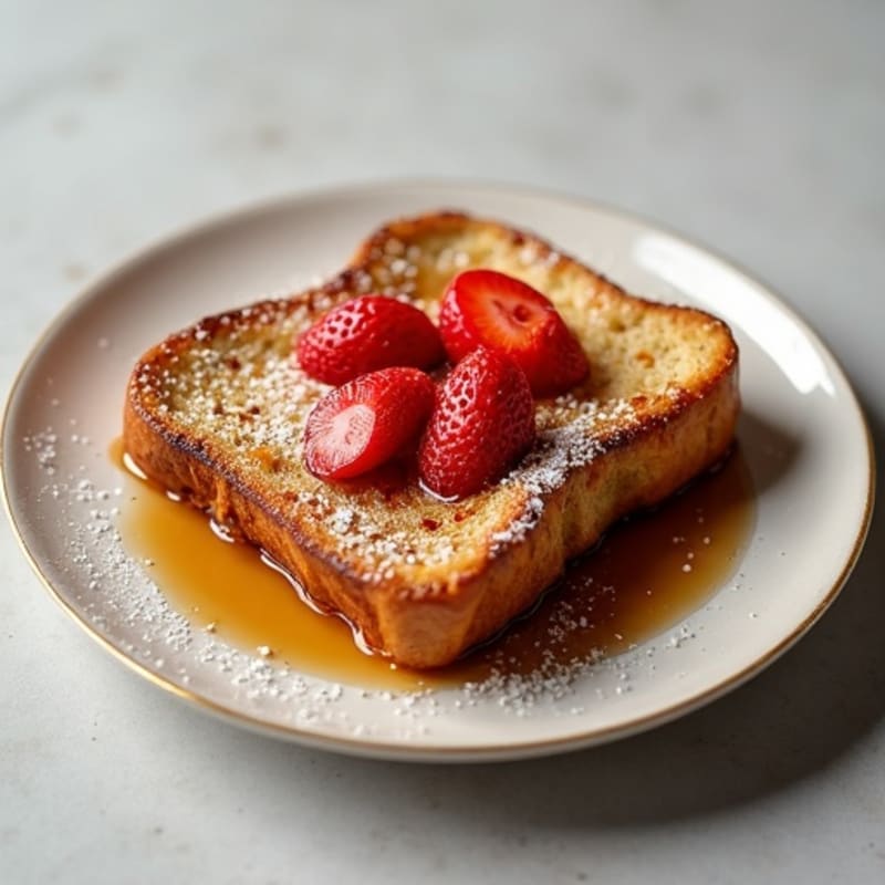 High Protein Fluffy Whole Grain Vanilla Cinnamon French Toast