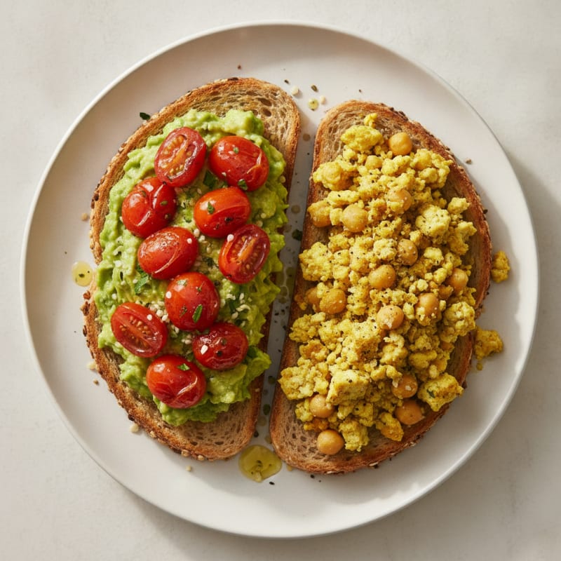 Avocado Tomato Savory Breakfast Toast