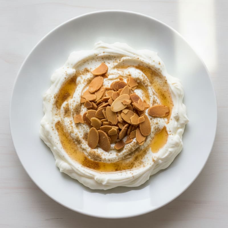 Creamy Cardamom Greek Yogurt with Toasted Almonds