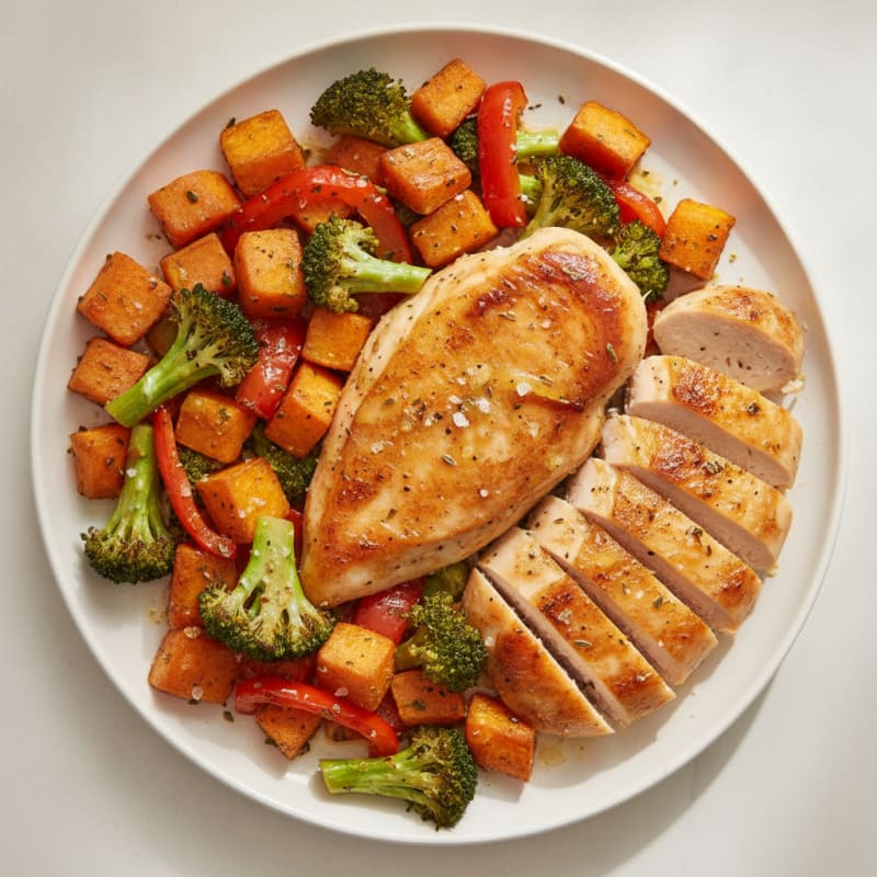 Chicken and Roasted Vegetable Medley