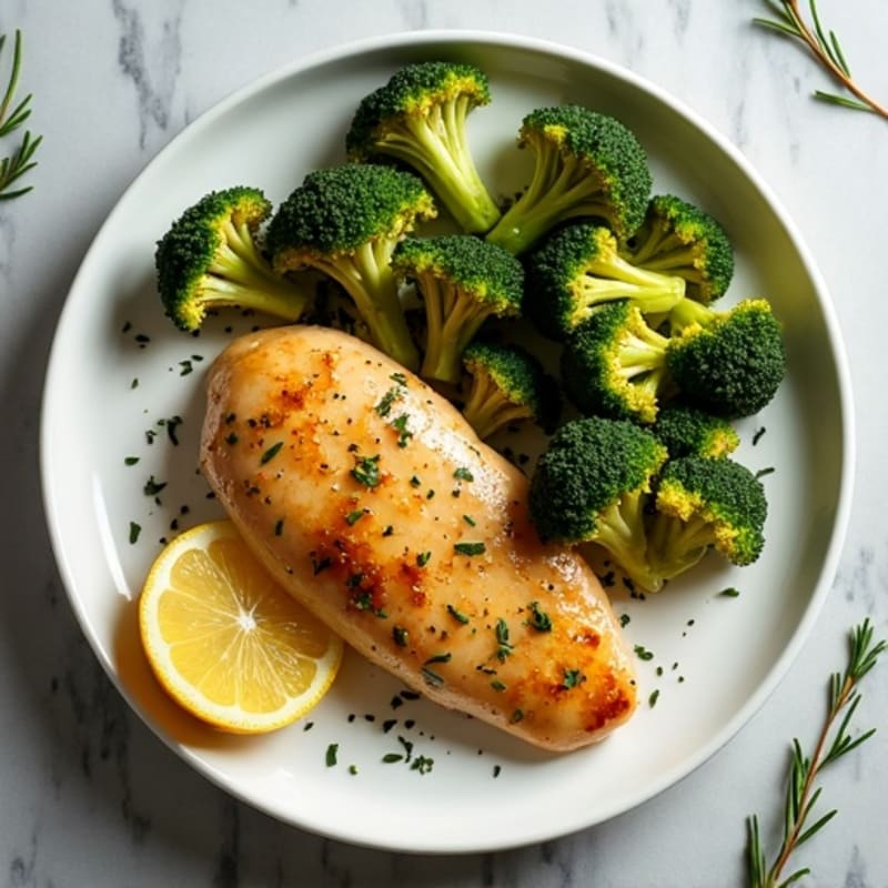 Sheet Pan Lemon Herb Chicken and Crispy Roasted Broccoli