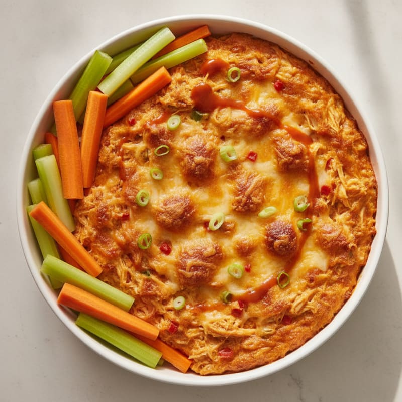 Buffalo Chicken Baked Dip