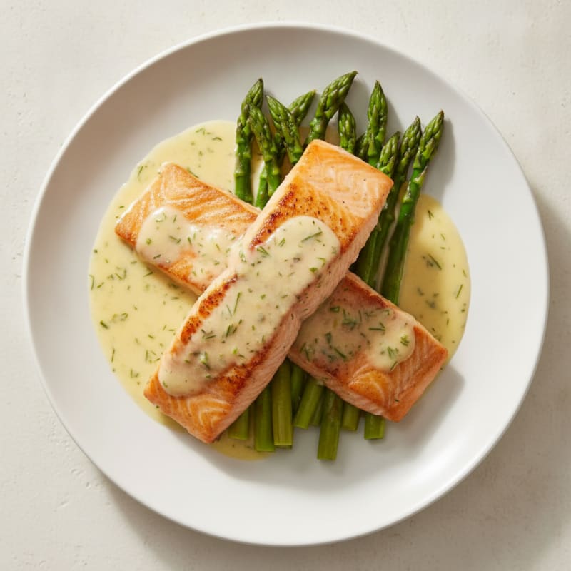 Pan-Seared Salmon with Lemon-Dill Sauce