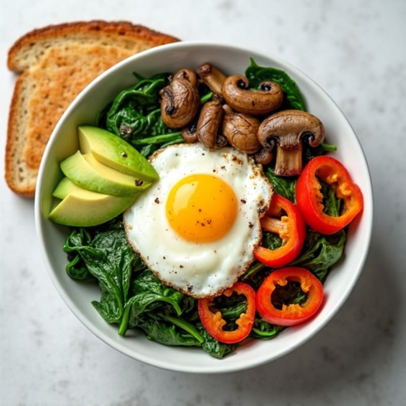 Protein-Packed Veggie and Egg White Breakfast Bowl