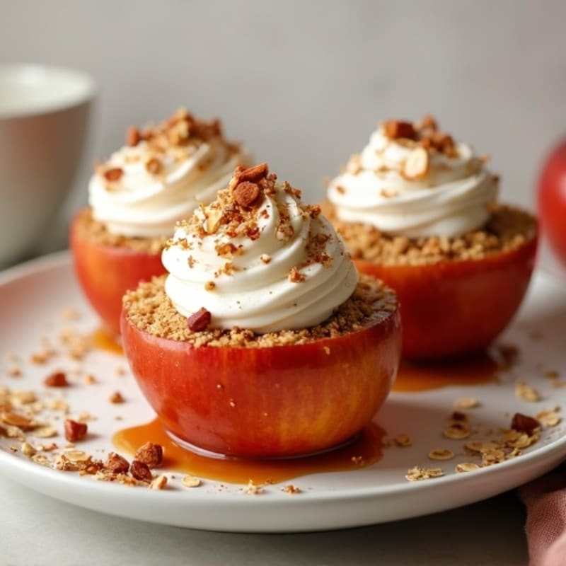 Baked Apples with Cinnamon Crunch