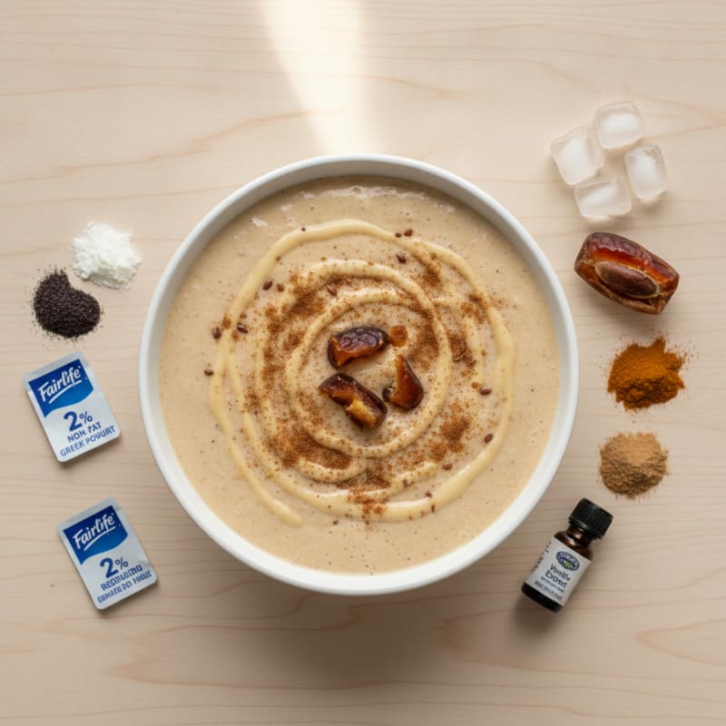 Eggnog Protein Smoothie with Fairlife Milk