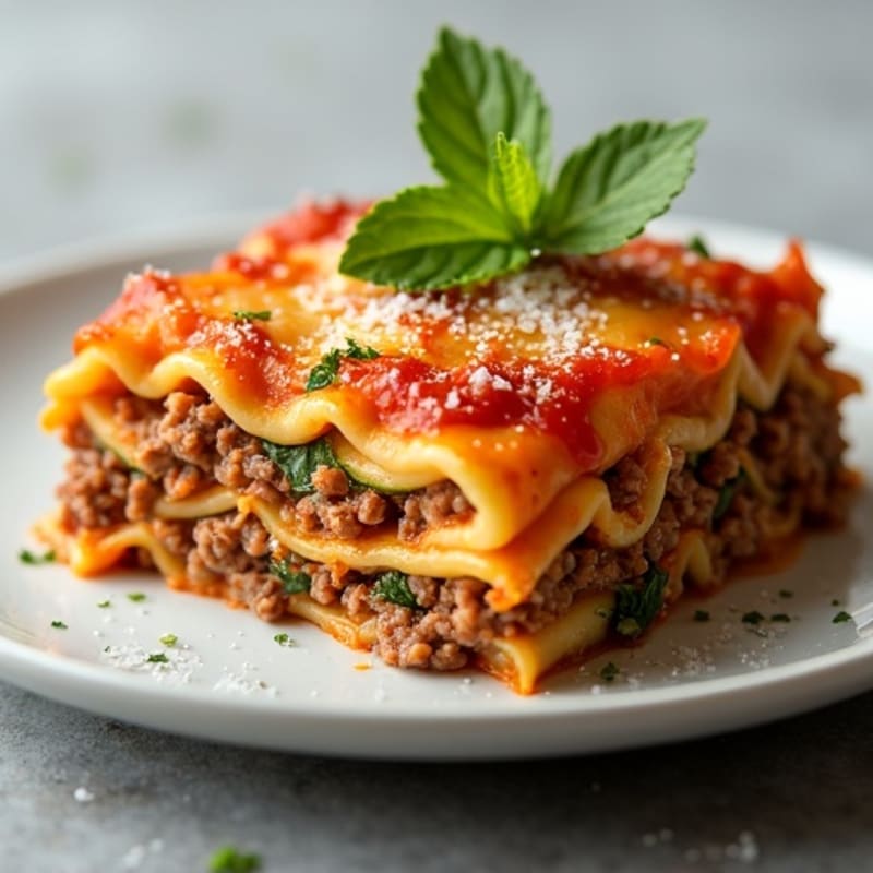 Lean Ground Beef Zucchini Lasagna Bake