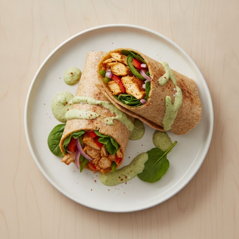 Baked Chicken and Veggie Wraps