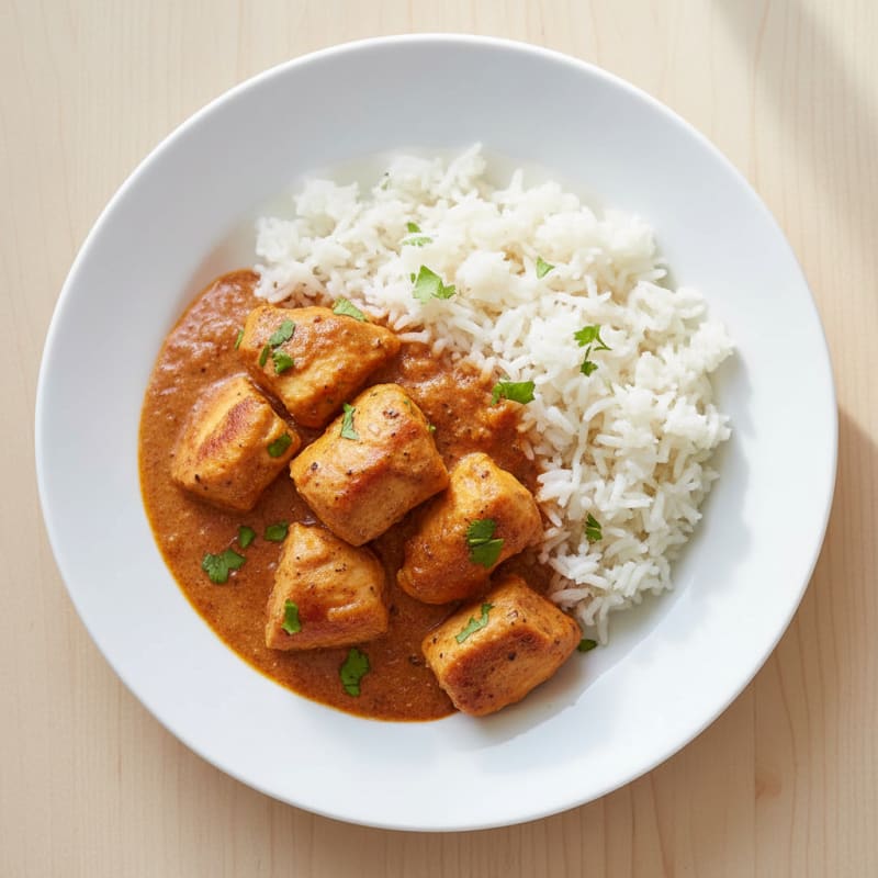 Creamy Spiced Chicken Masala with Basmati