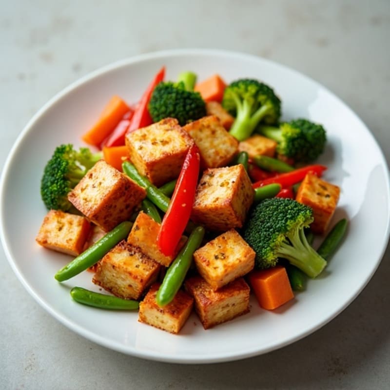 Crispy Tofu Stir-Fry with Fresh Vegetables