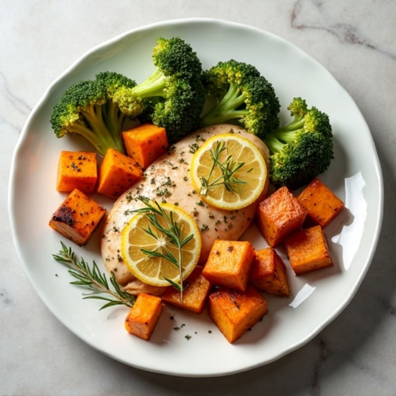Lemon-Herb Marinated Chicken with Roasted Vegetables