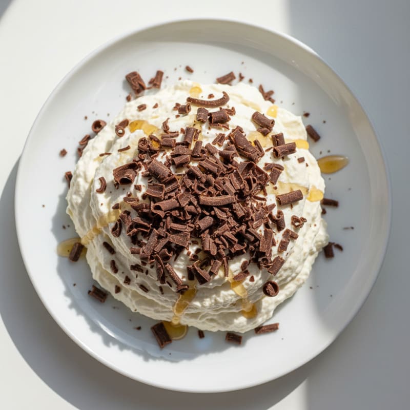 Creamy Greek Yogurt Protein Mousse with Dark Chocolate Shavings