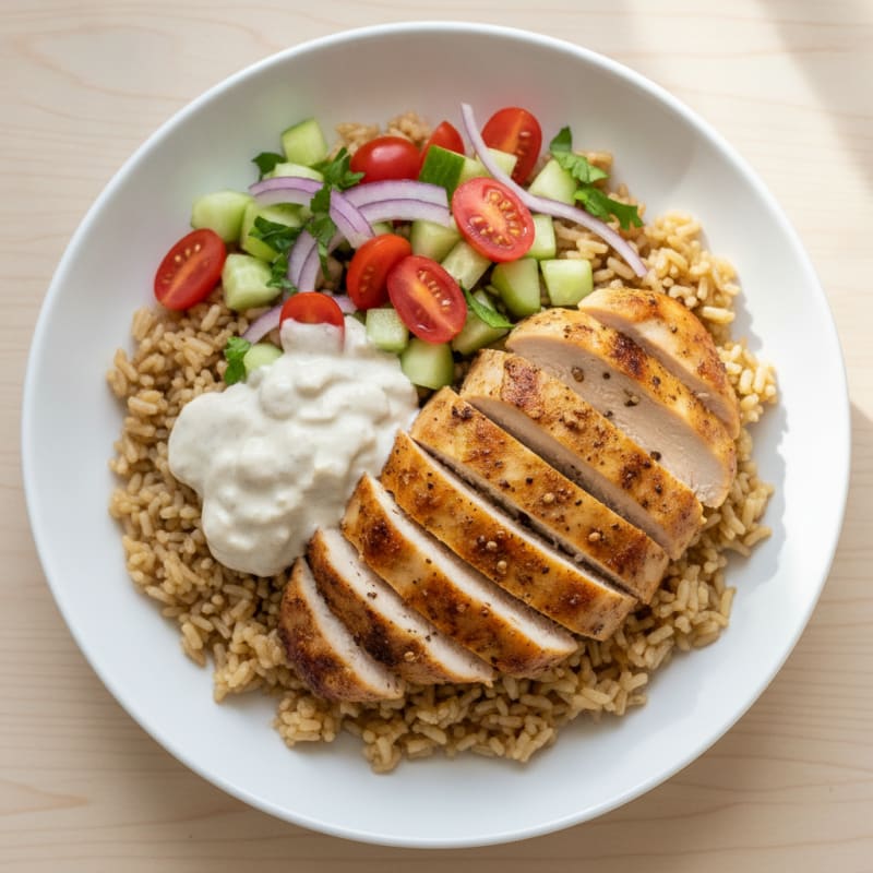 Chicken Shawarma Rice Bowl