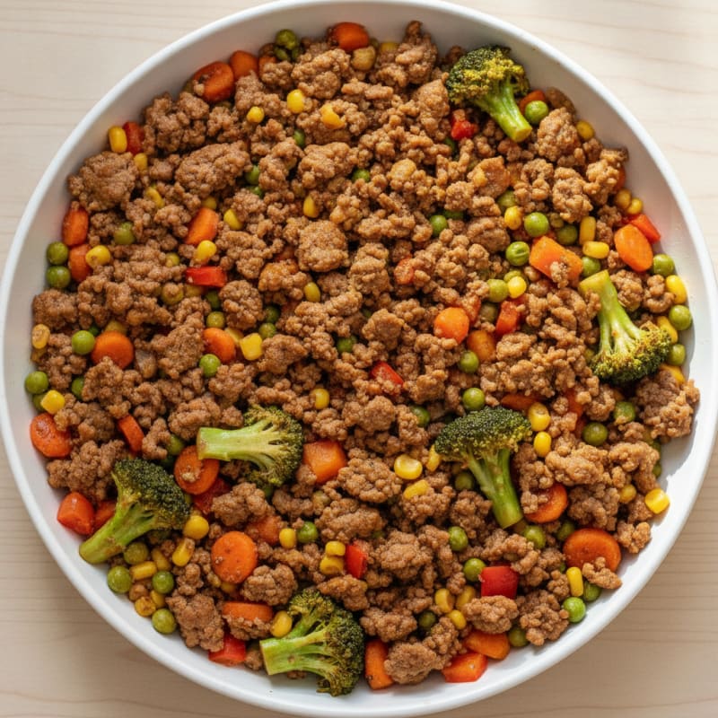 Ground Beef and Vegetable Skillet