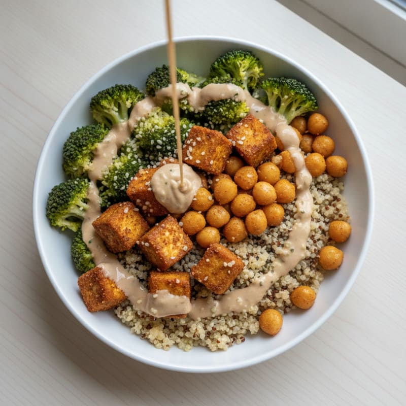 Roasted Chickpea and Veggie Power Bowl