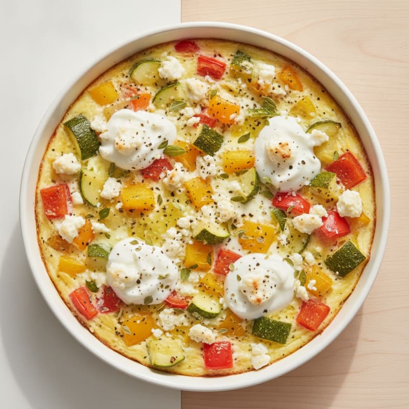 Baked Eggs with Roasted Vegetables