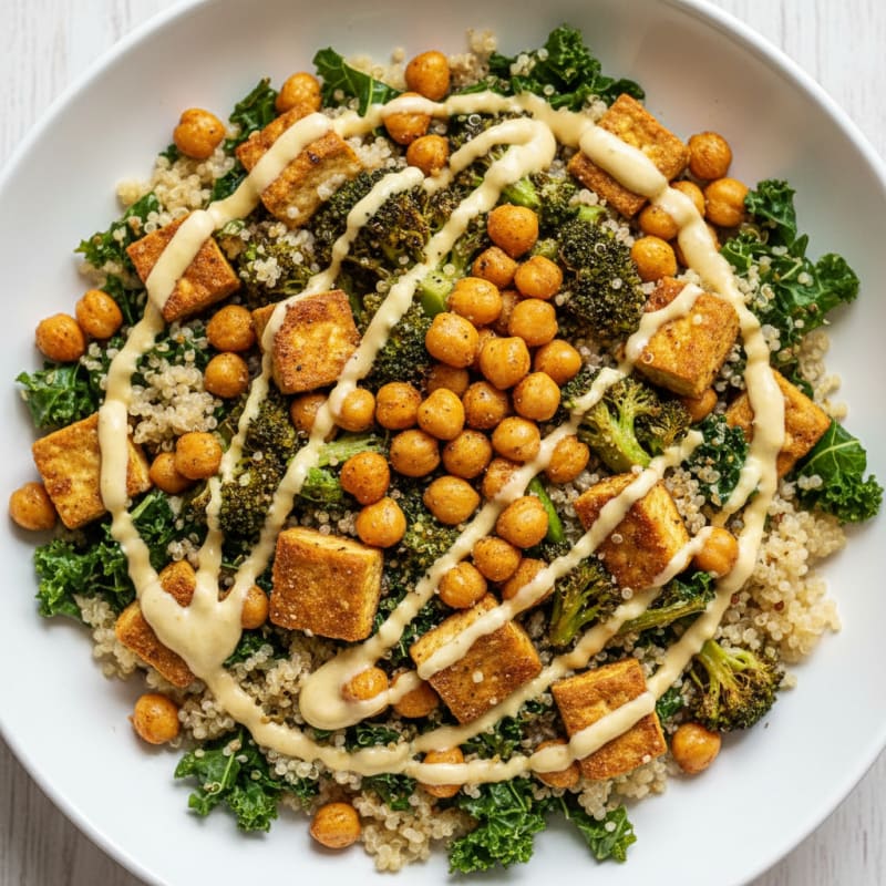 Roasted Chickpea and Veggie Buddha Bowl