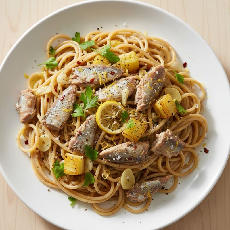 Sardine and Fennel Pasta with Lemon