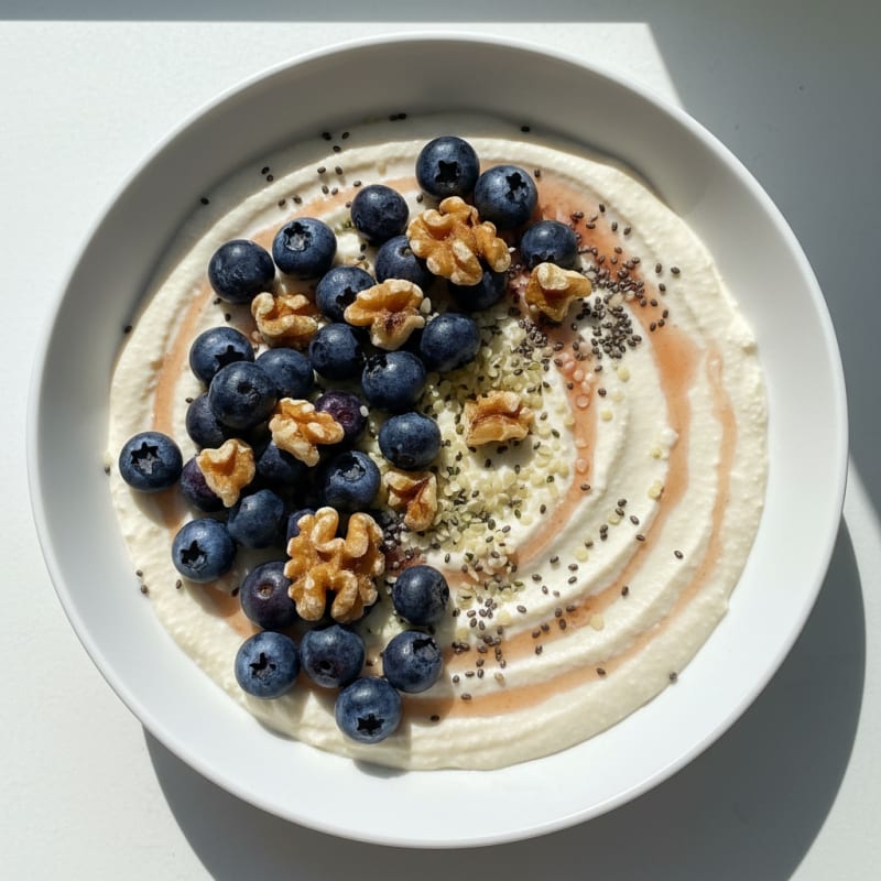 Creamy Silken Tofu and Berry Protein Bowl