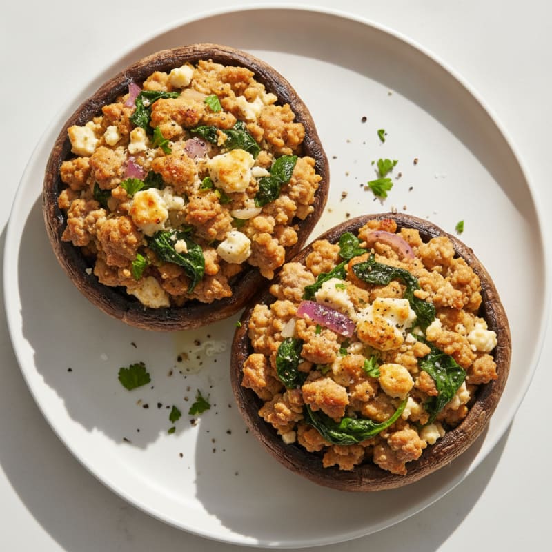 Herb-Stuffed Portobello Mushrooms