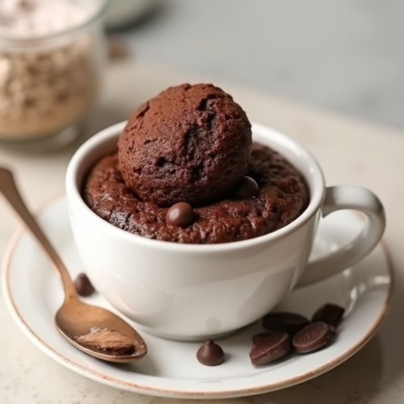 Protein-Rich Double Chocolate Mug Cake