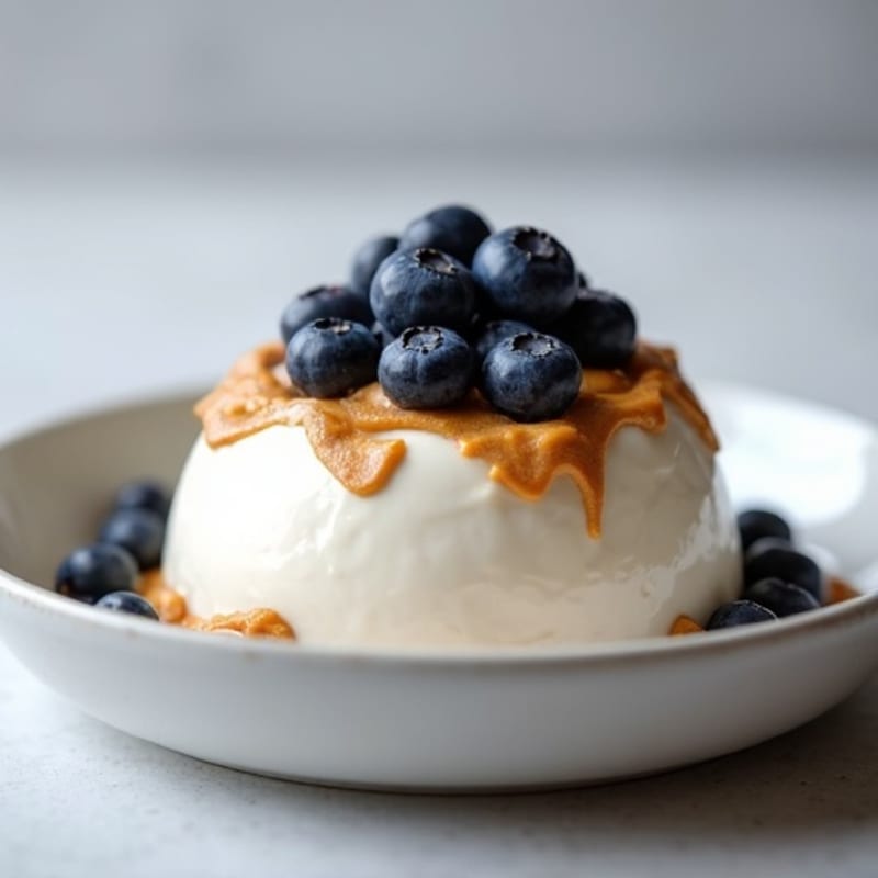 Creamy Protein Yogurt with Almond Butter and Berries