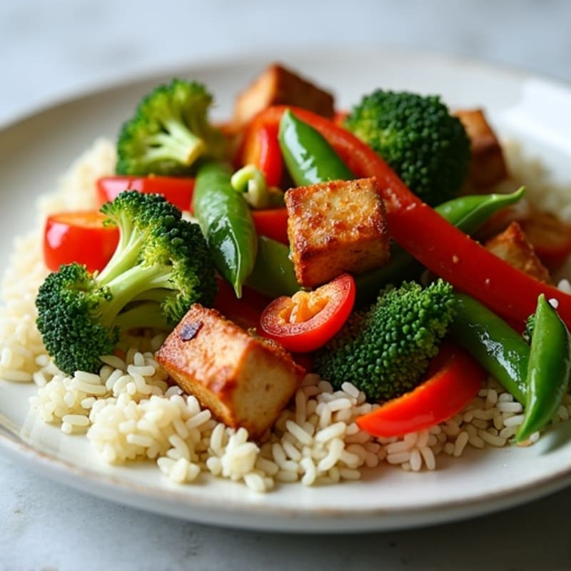 Maple Glazed Tempeh Stir-Fry