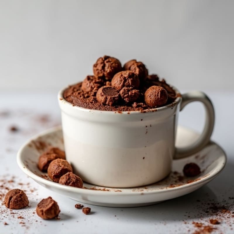 Flourless Double Chocolate Protein Mug Cake