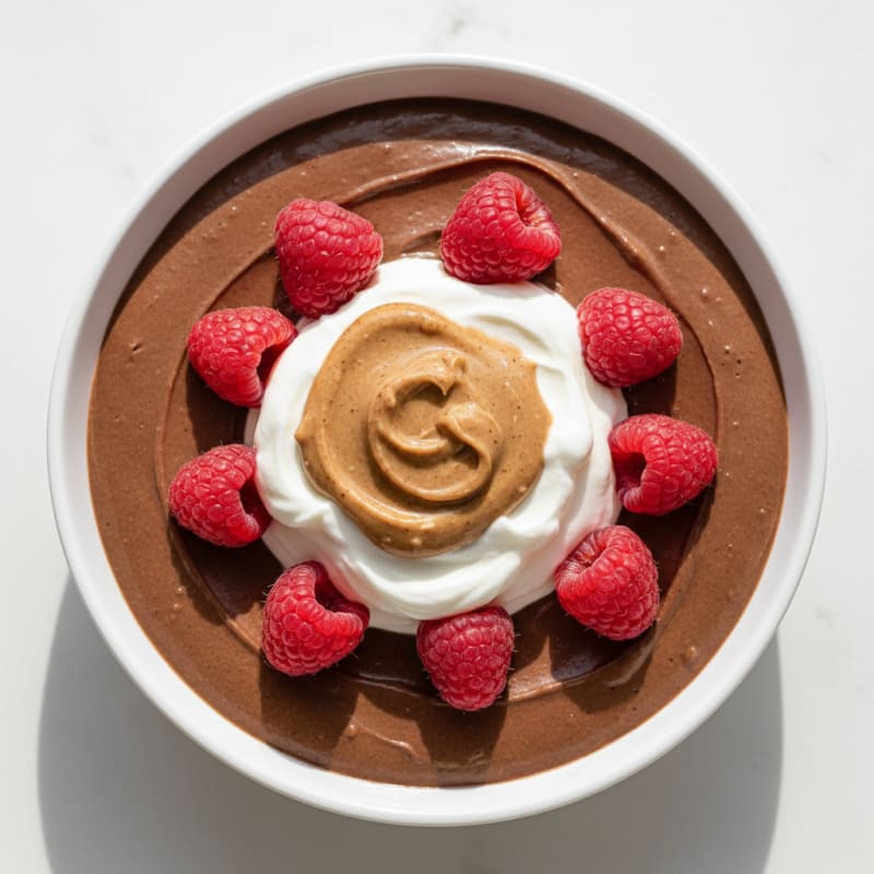 Silky Chocolate Protein Pudding with Greek Yogurt
