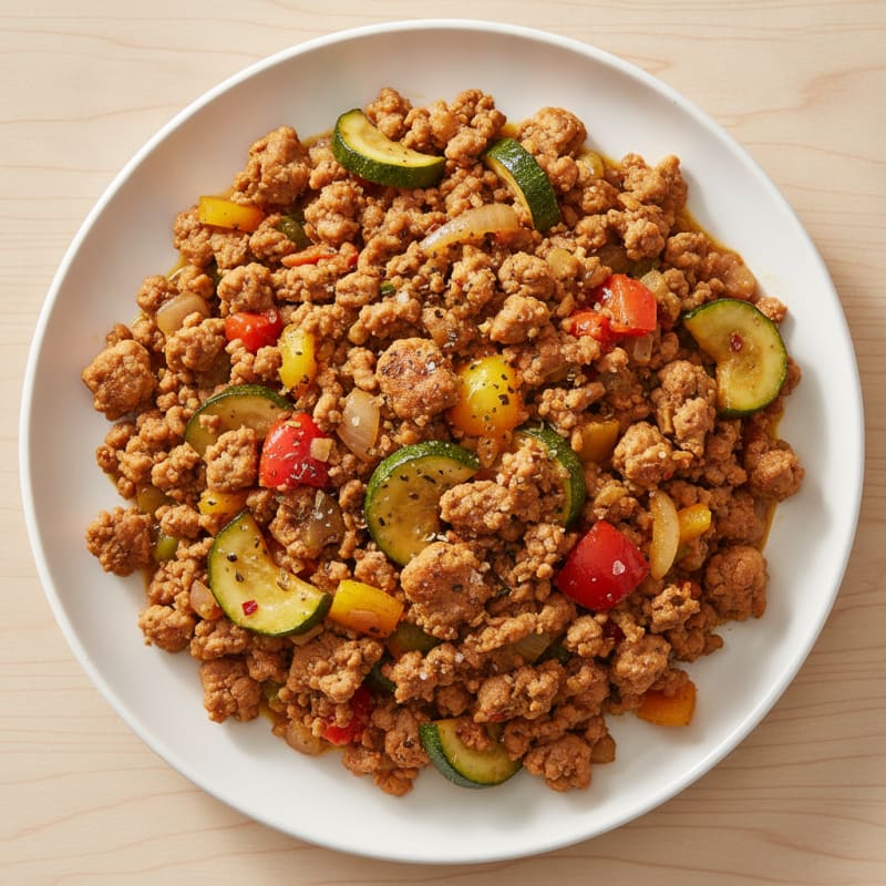 Savory Ground Turkey and Vegetable Skillet