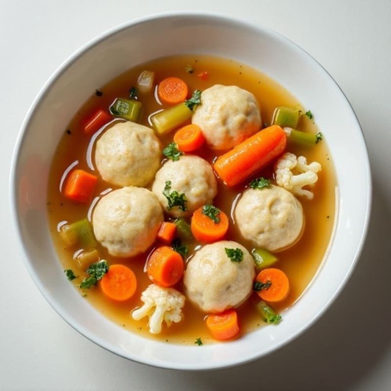 Lightened-Up Chicken and Cauliflower Dumplings Stew