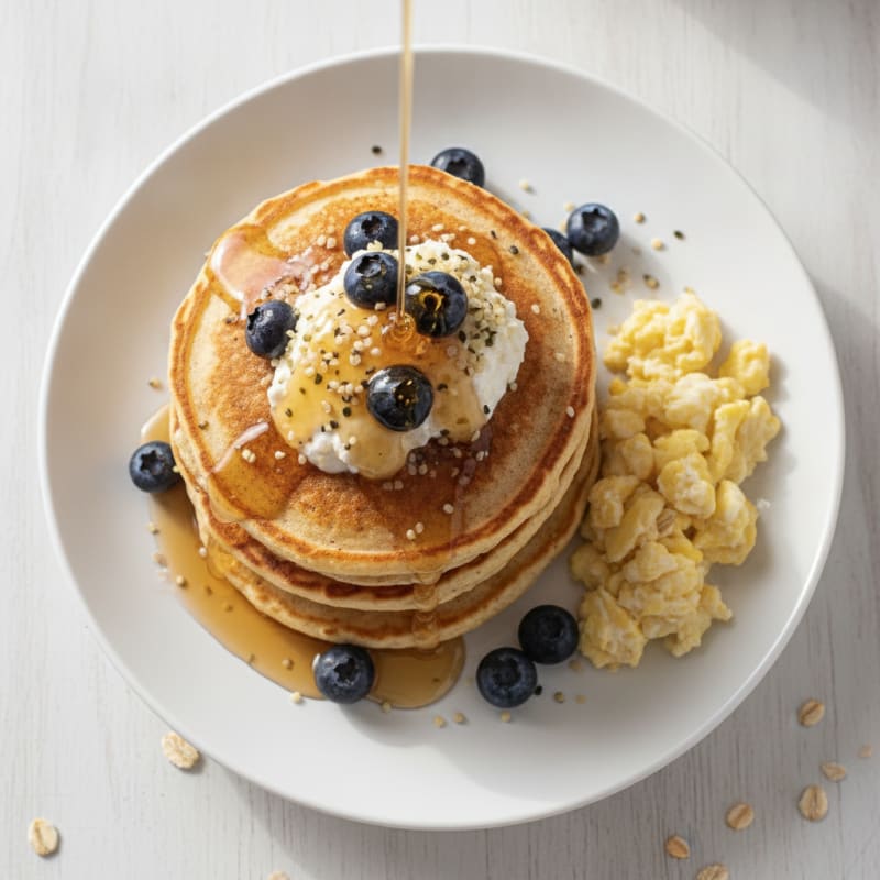 Cottage Cheese Protein Pancakes
