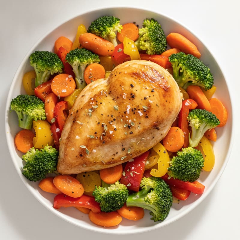 Lemon Herb Roasted Chicken with Vegetables