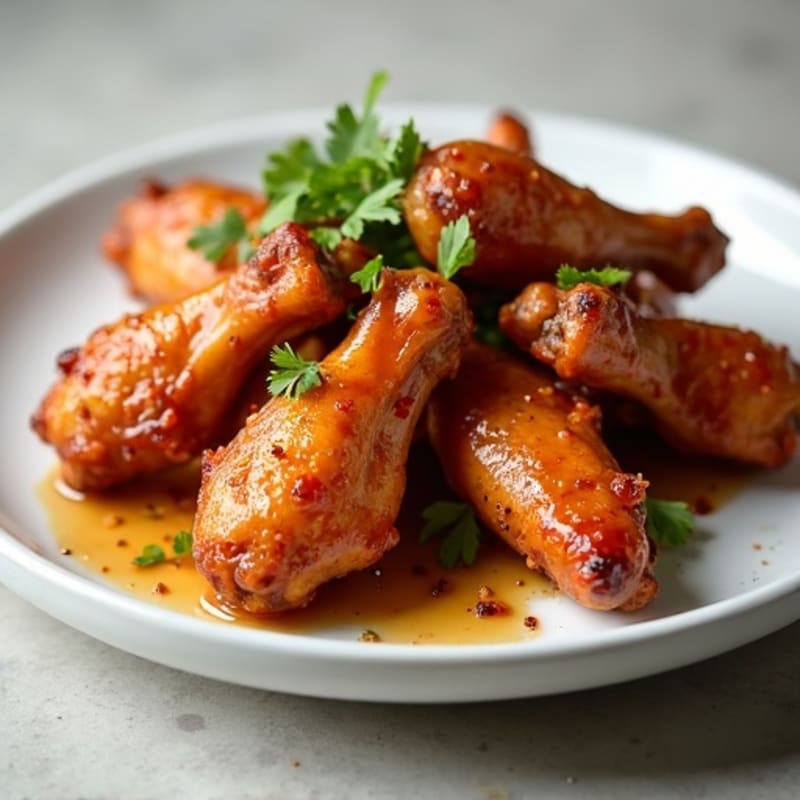 Crispy Baked Honey-Garlic Chicken Wings