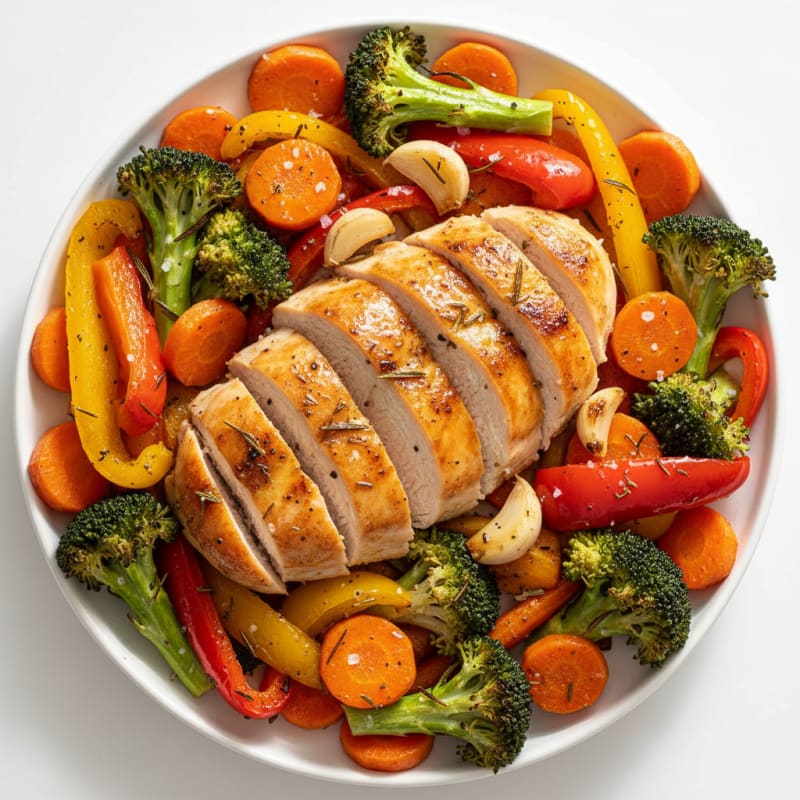 Garlic Herb Roasted Chicken with Vegetables
