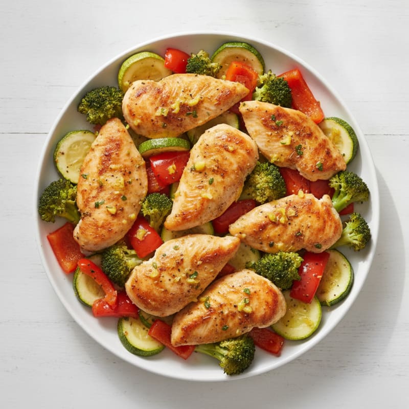 Sheet Pan Lemon Herb Chicken and Veggies