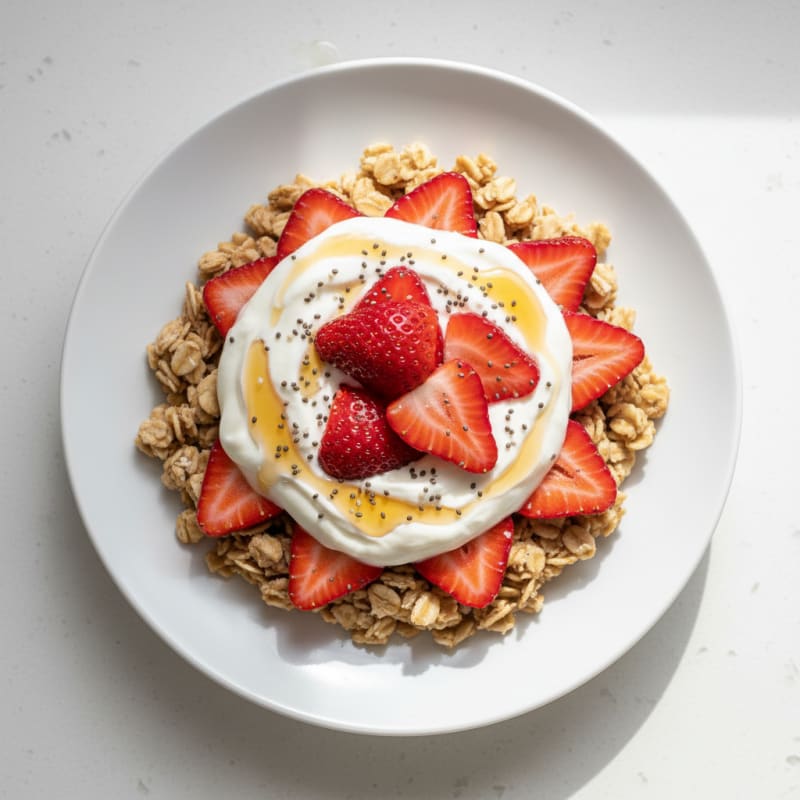 Strawberry Shortcake Overnight Oats