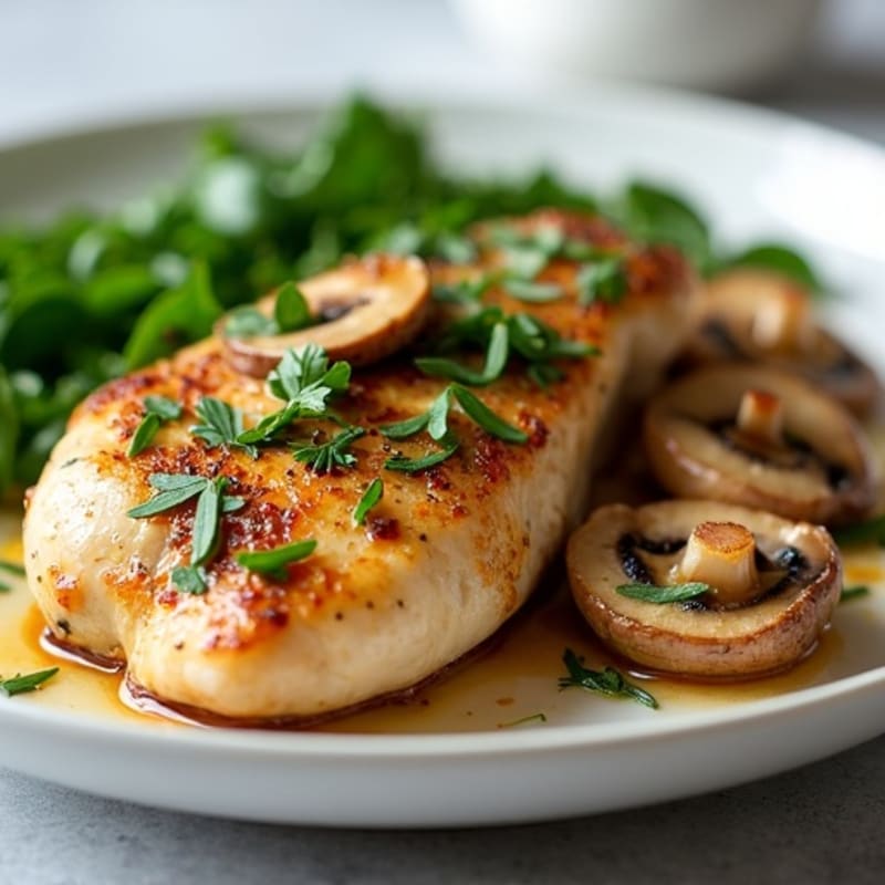 Garlic-Butter Roasted Mushrooms with Fresh Herbs