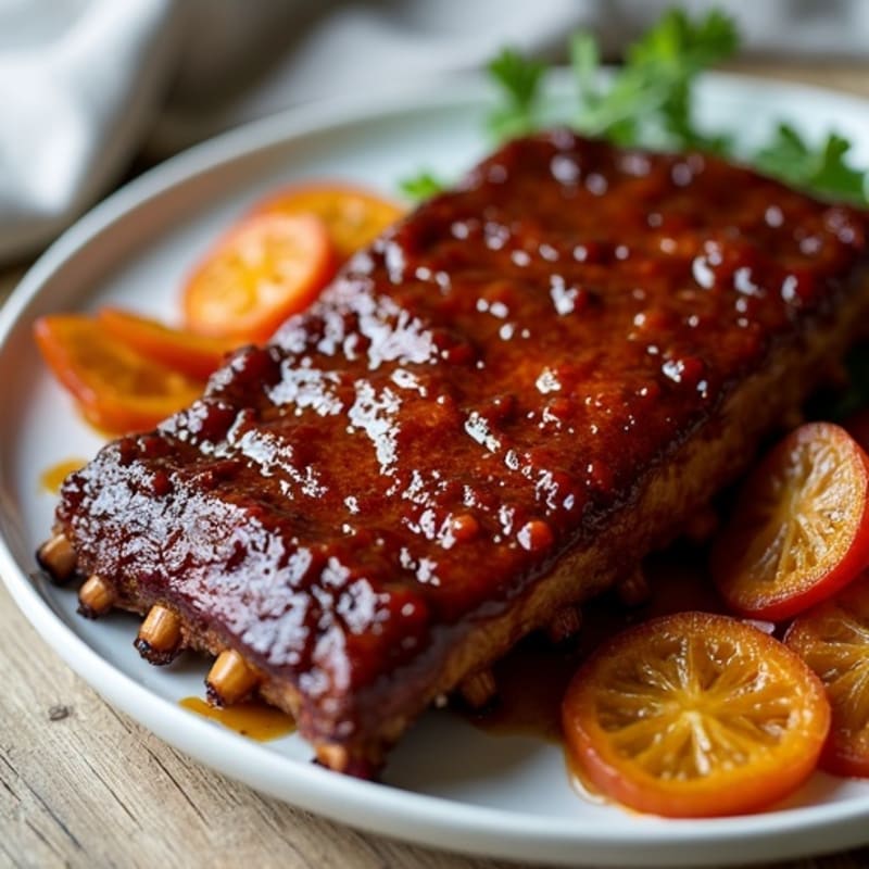 Tender Roasted Baby Back Ribs with Sweet and Tangy BBQ Glaze