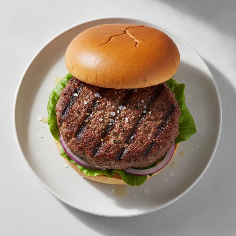 Classic Salt and Pepper Beef Burger